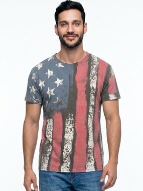 IT’S ABOUT THE ART | American Flag Graphic Tee Men’s Size Small or XLarge